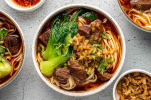 Beef Noodle Soup là món mì bò hầm nổi tiếng, đậm đà và rất được yêu thích tại Đài Loan.